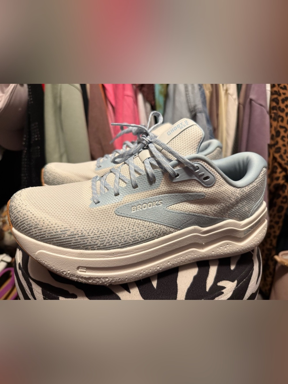 Brooks Ghost Max 2 Women's Athletic Shoes - Pale Blue/White